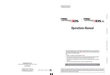 New Nintendo 3DS/3DS XL Operations Manual - CNET Content