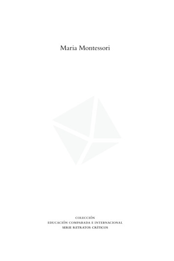 Maria Montessori - Traficantes De Sueños
