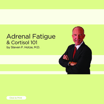 Adrenal Fatigue - Cushing's Help And Support