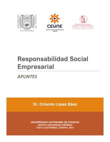 Responsabilidad Social Empresarial - UNACH