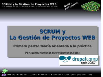 SCRUM Y La Gestión De Proyectos WEB - Jramonet 