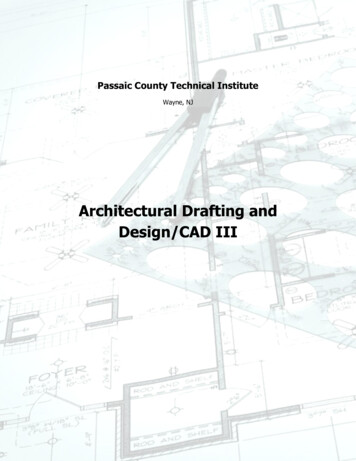 Architectural Drafting And Design/CAD III - PCTVS