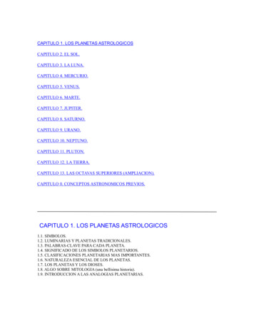 CAPITULO 1. LOS PLANETAS ASTROLOGICOS - 2y2d 