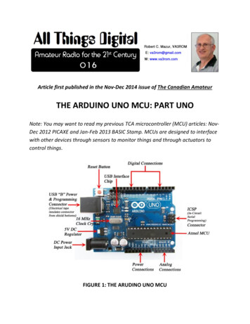 The Arduino Uno Mcu: Part Uno - Va3rom