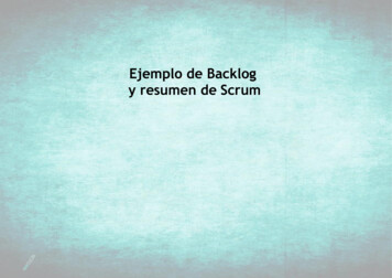 Ejemplo De Backlog Y Resumen De Scrum - Javier8a 