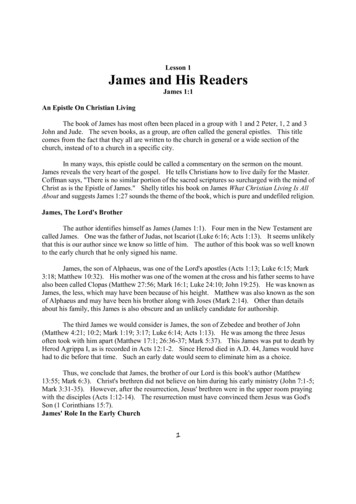 Lesson 1 James And His Readers - Abiblecommentary 