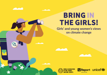 BRING IN THE GIRLS! On Climate Change - UNICEF