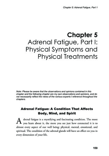Chapter 5 Adrenal Fatigue, Part I: Physical Symptoms And Physical .