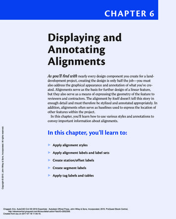 Displaying And Annotating Alignments - Oregon State University