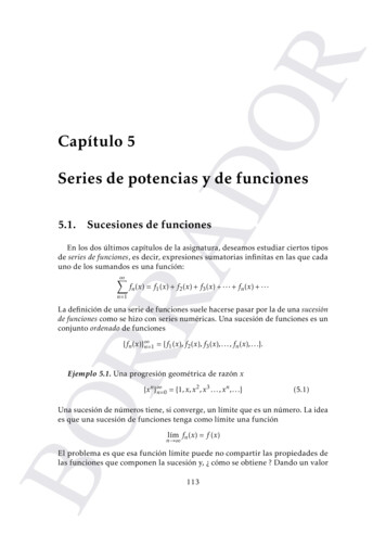 Capıtulo 5 Series De Potencias Y De Funciones - UPM