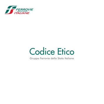 Codice Etico GruppoFSItaliane 2018 - Italferr