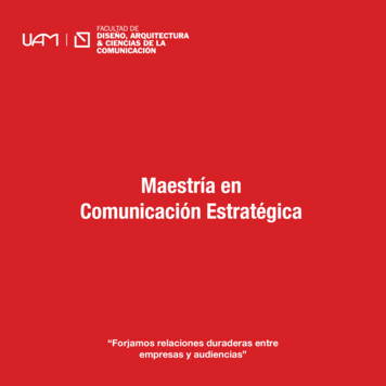 Maestría En Comunicación Estratégica - Posgrado Y Educación .