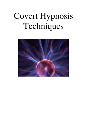 Covert Hypnosis Techniques - Hypno-University