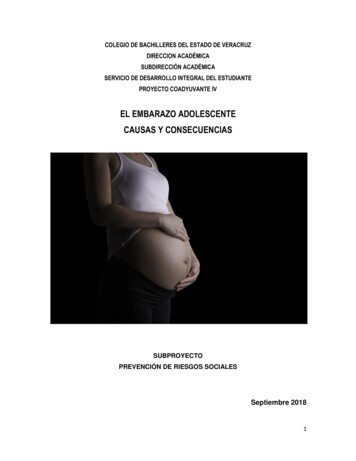 El Embarazo Adolescente Causas Y Consecuencias - Cobaev