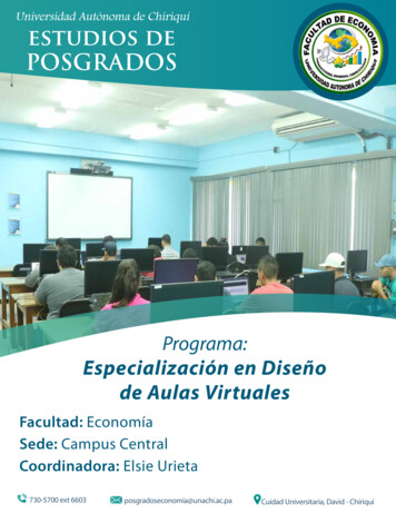 Estudios De POSGRADOS - Universidad Autónoma De Chiriquí