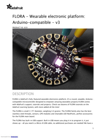 FLORA - Wearable Electronic Platform: Arduino -compatible - V3 - Arrow
