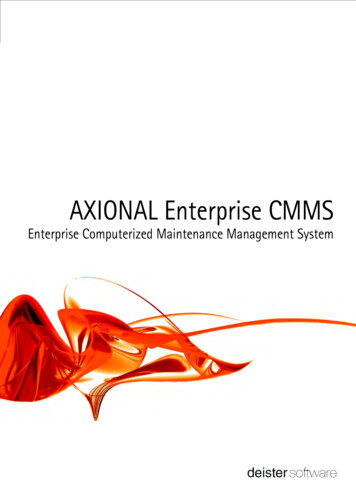 AXIONAL Enterprise CMMS