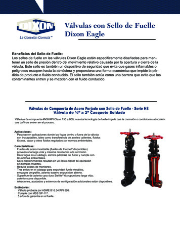 Válvulas Con Sello De Fuelle Dixon Eagle - Dixon Valve