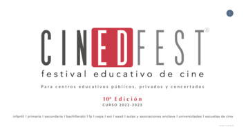 Dossier Cinedfest 10 2022:2023 Centros Educativos 16:09