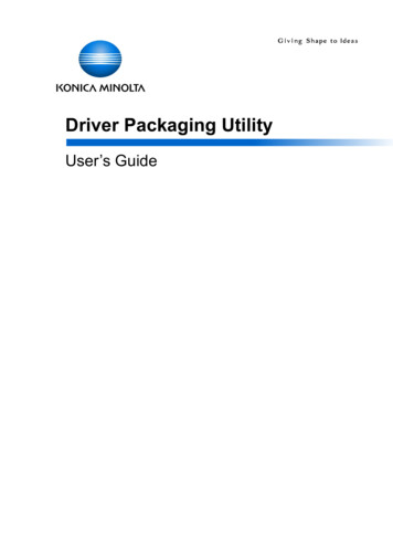 Driver Packaging Utility - Document Solutions