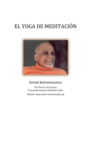 EL YOGA DE MEDITACIÓN - Swami-krishnananda 