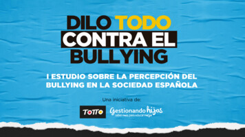 Presentación De PowerPoint - Dilo Todo Contra El Bullying