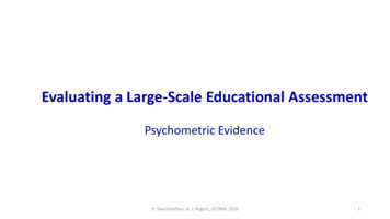 Implementing A Large-Scale Assessment System - Ct