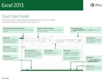 Quick Start Guide - Excel How To
