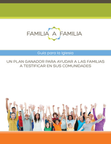FAMILIA A FAMILIA - Adventist Family Ministries