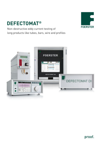 DEFECTOMAT - Institut Dr. Foerster GmbH Und Co. KG
