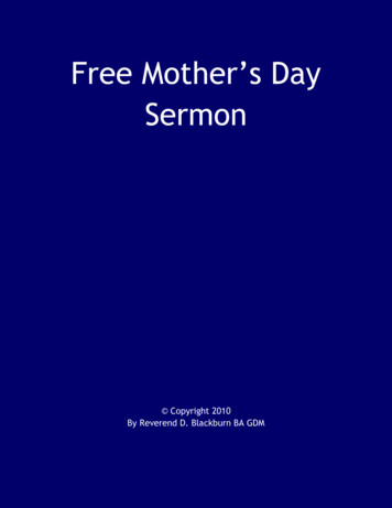 Free Mother S Day Sermon - More Free Online Sermons