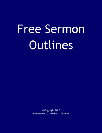 Free Sermon Outlines - More-free-online-sermons 