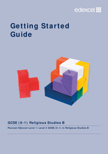 Getting Started Guide - Edexcel