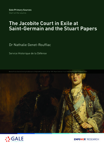 The Jacobite Court In Exile At Saint-Germain And The Stuart Papers - Gale