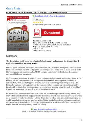 Summary Grain Brain Book Grain Brain