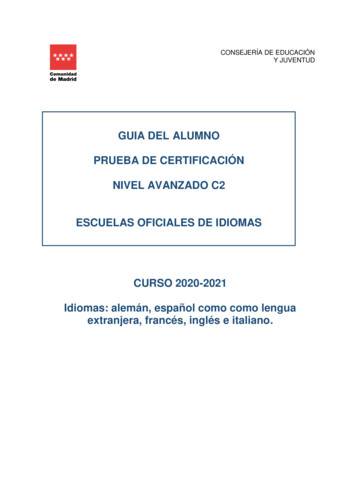 Guia Del Alumno Prueba De Certificación Nivel Avanzado C2 Escuelas .
