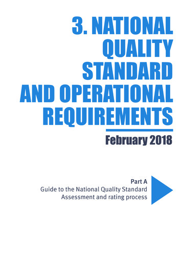 3. National Quality Standard And Operational Requirements - Acecqa