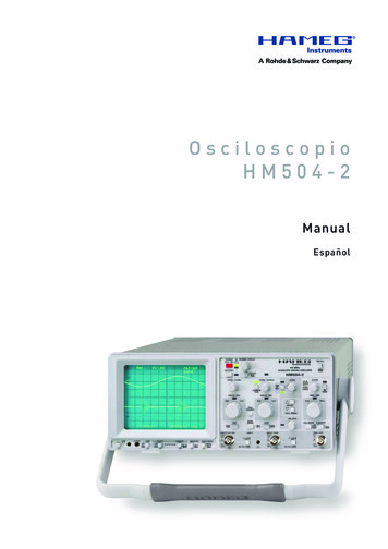 Osciloscopio HM504-2 - Rohde & Schwarz
