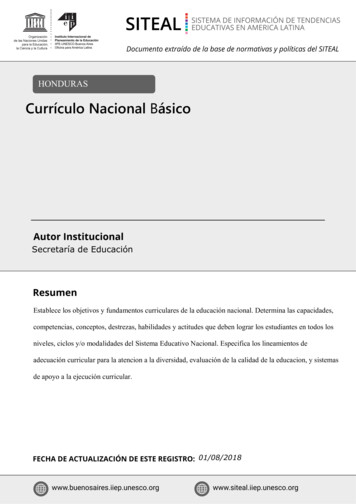 Currículo Nacional Básico - UNESCO