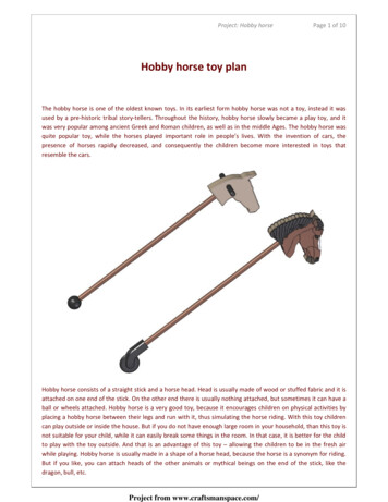 Hobby Horse Toy Plan - Craftsmanspace