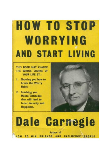 How To Stop Worrying And Start Living - Pdflake 