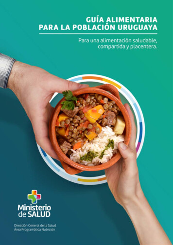 GUÍA ALIMENTARIA - Food And Agriculture Organization