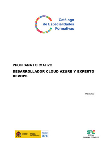 Desarrollador Cloud Azure Y Experto Devops