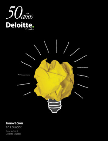 Innovación En Ecuador - Deloitte