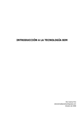 Introducción A La Tecnología Bim