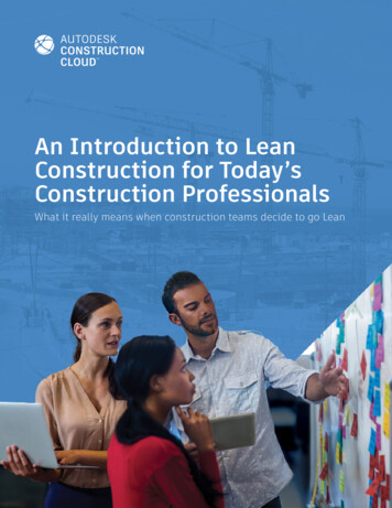 An Introduction To Lean Construction For Today's . - PlanGrid