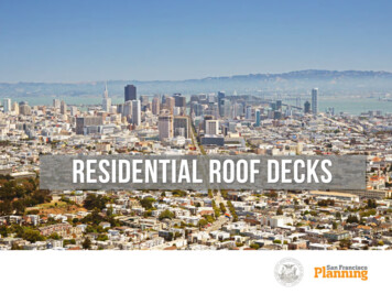 Residential Roof Decks - San Francisco