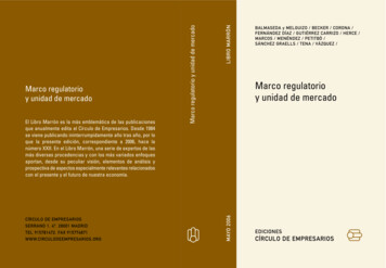 Marco Regulatorio Y Unidad De Mercado - Círculo De Empresarios