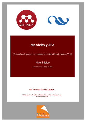 Manual Mendeley Y APA 3ed - Eprints.rclis 