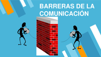BARRERAS DE LA COMUNICACIÓN - Ecotec
